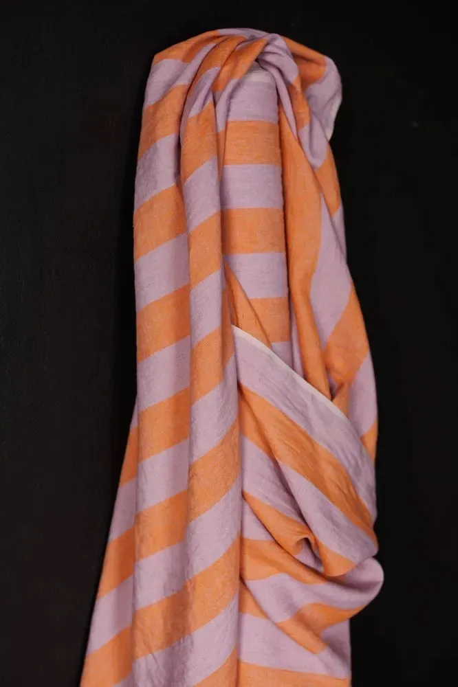 Sugar Cookie Stripe European Laundered Linen